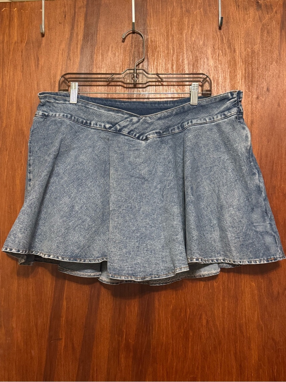 Women’s Plus Size Denim Country Western Mini Skirt 2XL